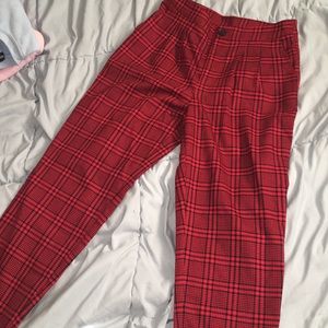 Red Plaid pants